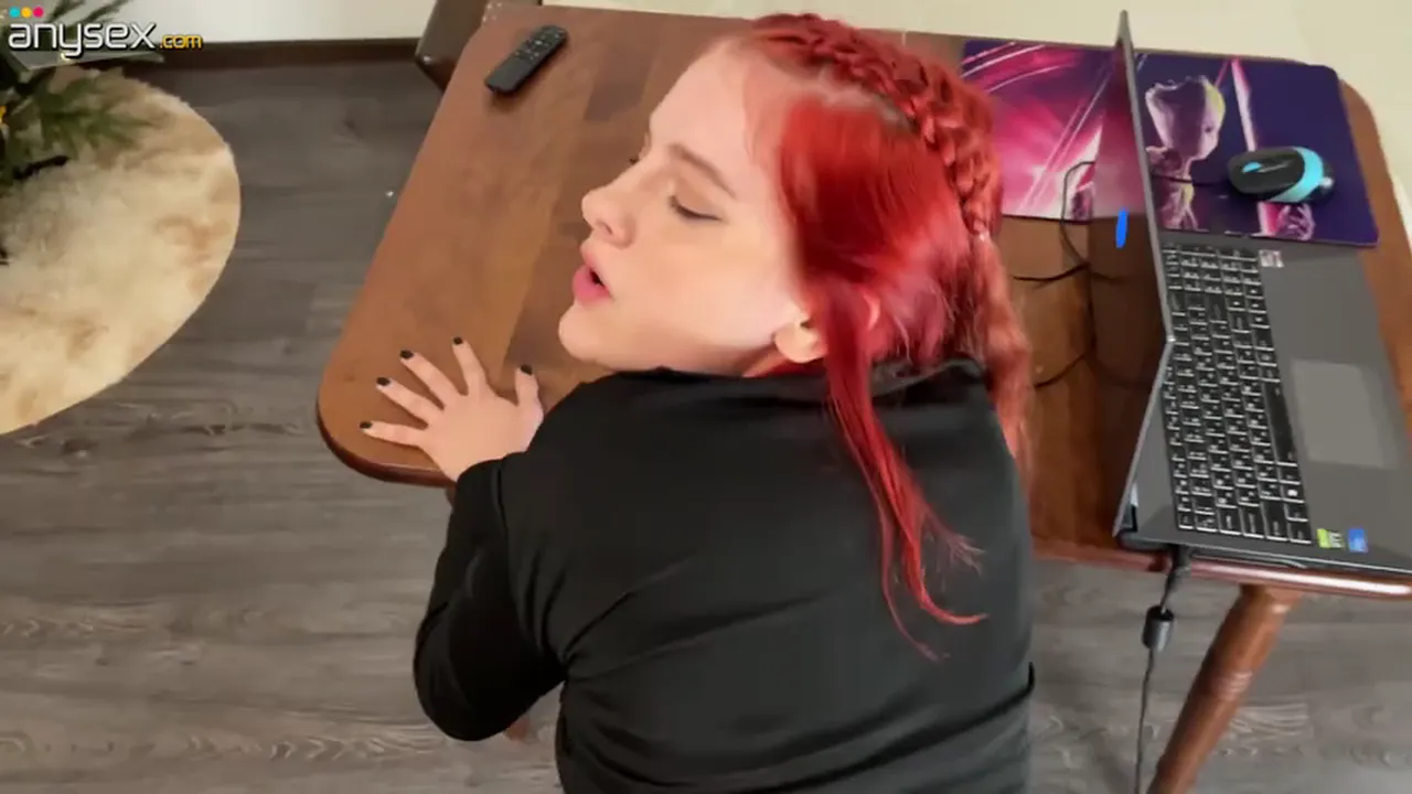 Russian stepbrother gets a deepthroat blowjob and doggystyle sex from his stepsister