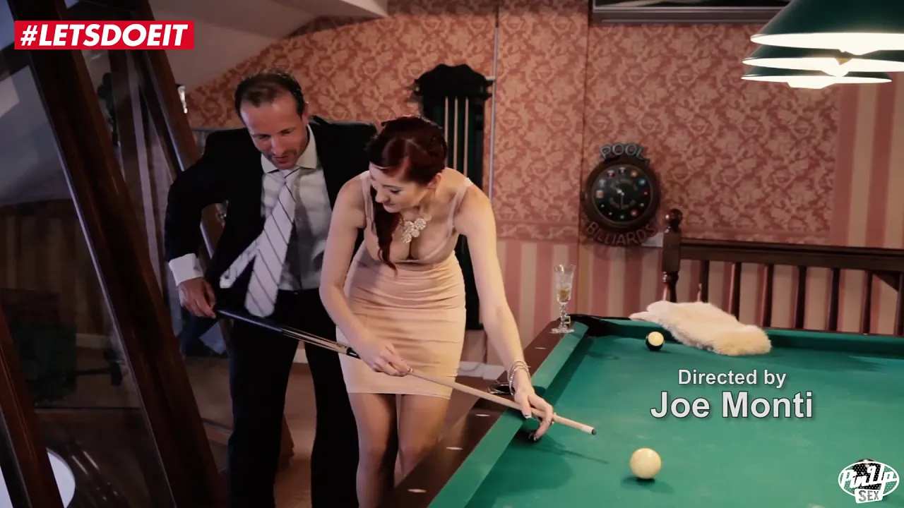 Katie Gold gets creampied on pool table while kissing George Uhl