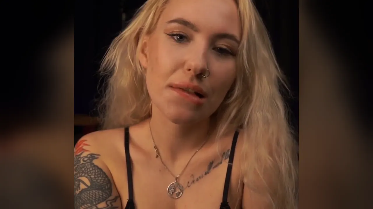 Bella Mur ASMR blonde solo role-play with big tits and dildo