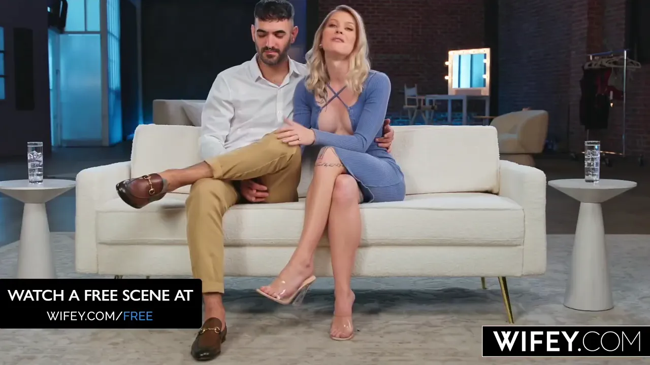 Blonde MILF gets pounded by BBC while husband films