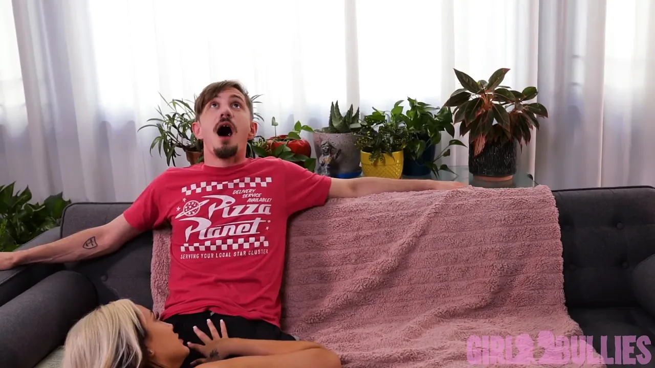 Femdom Nika Venom teases Sam Solo's cock with her perfect tits
