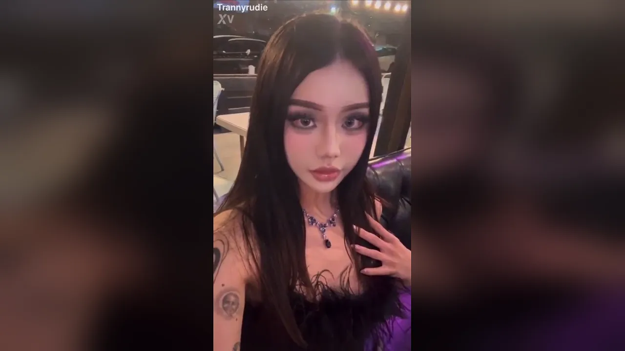 Beautiful transsexual transforms into a sexy baby