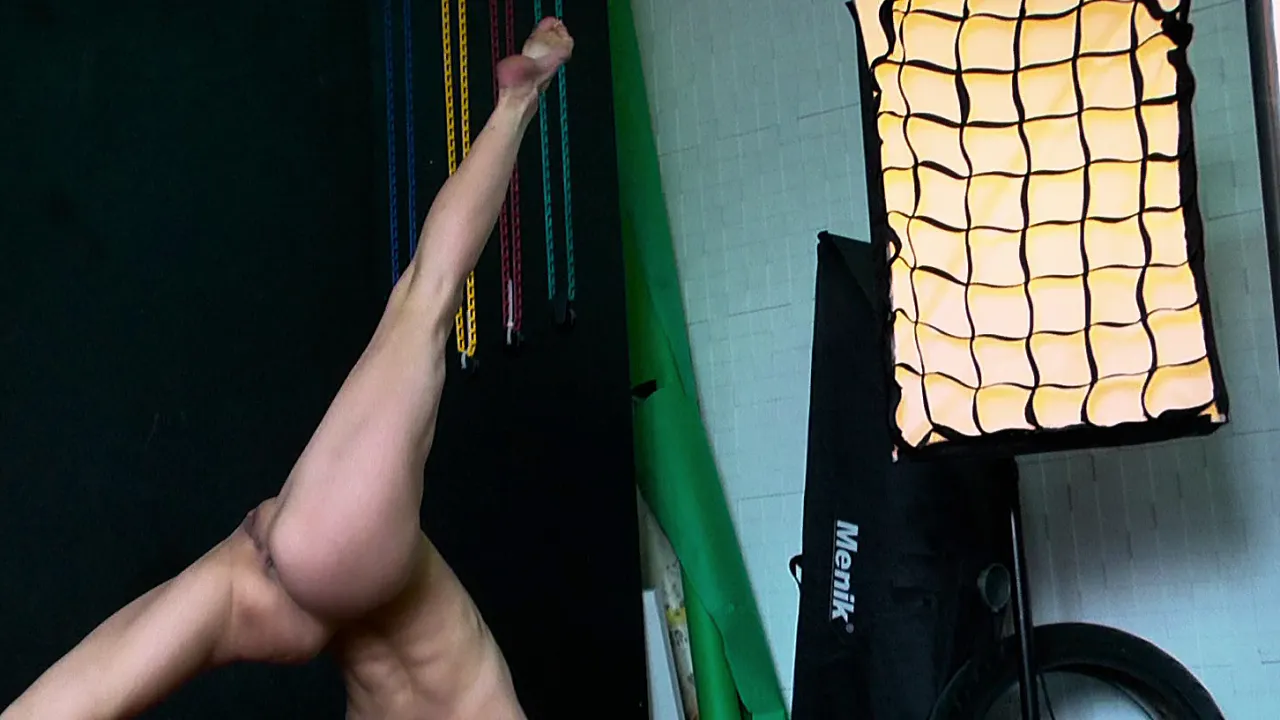 Flexible model poses seductively
