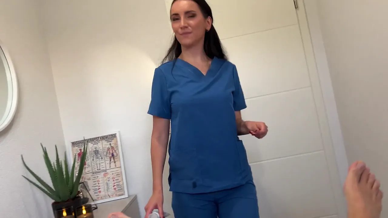 Russian masseuse strips naked for a happy ending POV handjob and blowjob