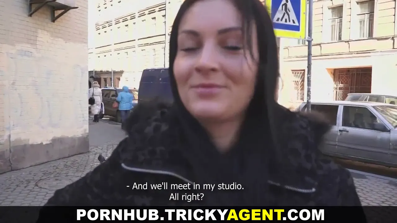 European brunette in lingerie gives POV blowjob and has an orgasm